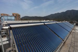 The solar water heating project in shaoxing No.2 hostipal.